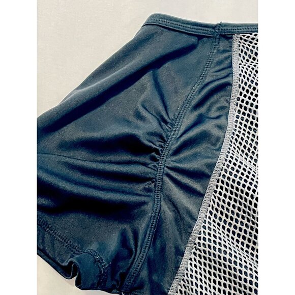 Head Women's Activewear Fitness Black Gray Net Workout Running Top Shirt Medium - Picture 9 of 12